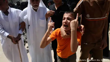 Palästinensischer Junge Gaza Trauer