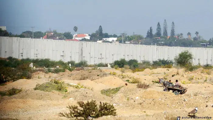 Mauer zwischen Israel und dem Gazastreifen (Foto: picture-alliance/dpa)