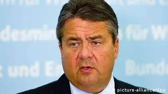 Deutschland Wirtschaftsminister Sigmar Gabriel zu Sanktionen der EU gegen Russland