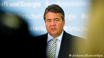 Deutschland Wirtschaftsminister Sigmar Gabriel zu Sanktionen der EU gegen Russland