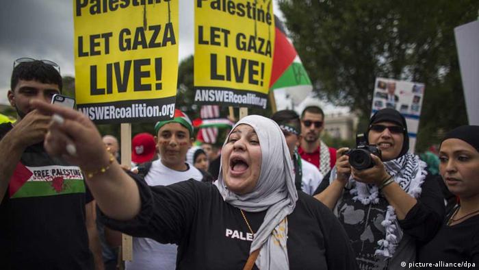 Gaza-Protest in Washington. (Foto: picture-alliance/dpa) 