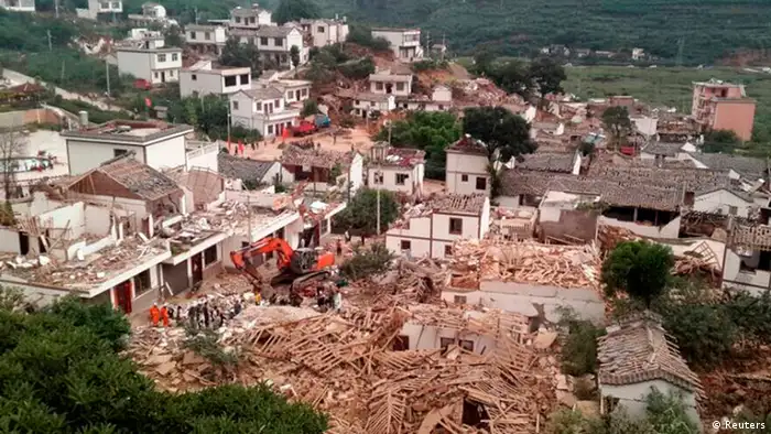 China Erdbeben 3.8.2014