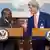 US-Außenminister Kerry schüttelt die Hand von Joseph Kabila, Präsident der Demokratischen Republik Kongo (Foto: ap)