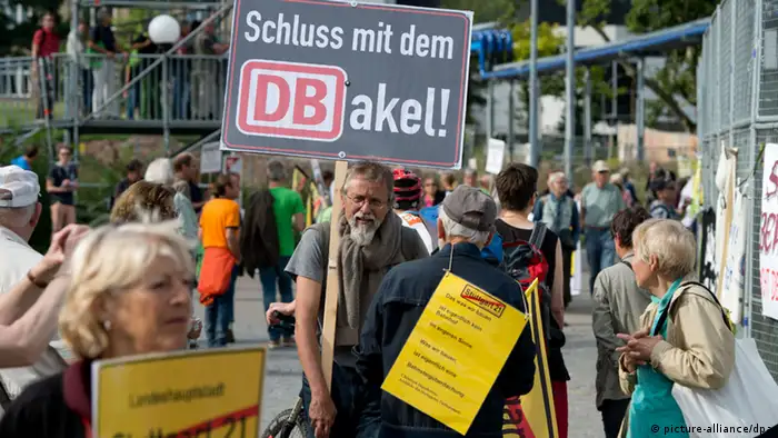 Baubeginn Stuttgart 21 Proteste 5. August