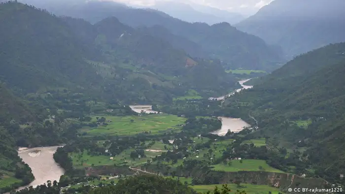 Sharda Fluss Indien Nepal