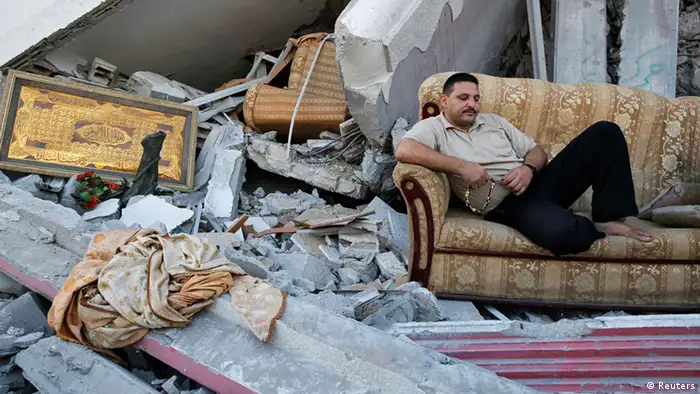 A house in Gaza destroyed by bombing
(Photo: Reuters)