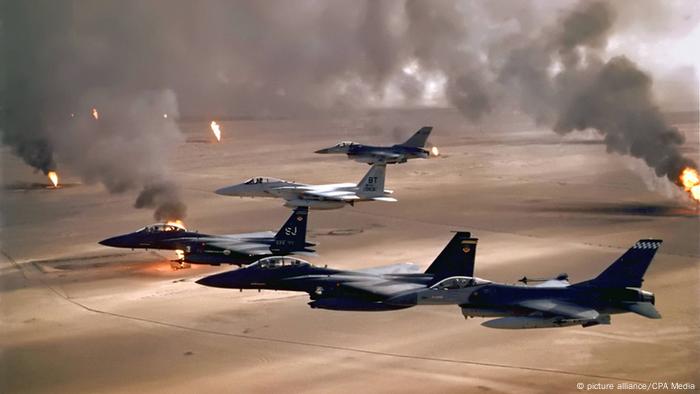 USA Kampfjets Zweiter Golfkrieg 1991 Kuwait