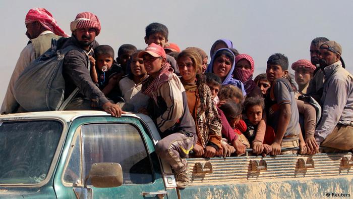 Irak Flüchtlinge Jesiden Sindschar Gebirge 11. August (Reuters)