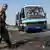Обстрелянный автобус в Донецкой области (фото из архива)