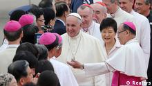Papst Franziskus feiert Freiluftmesse in Südkorea