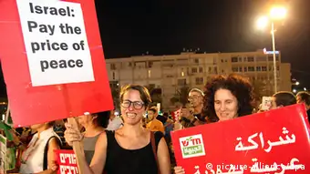 Israel Tel Aviv Protest gegen Krieg 16.08.2014