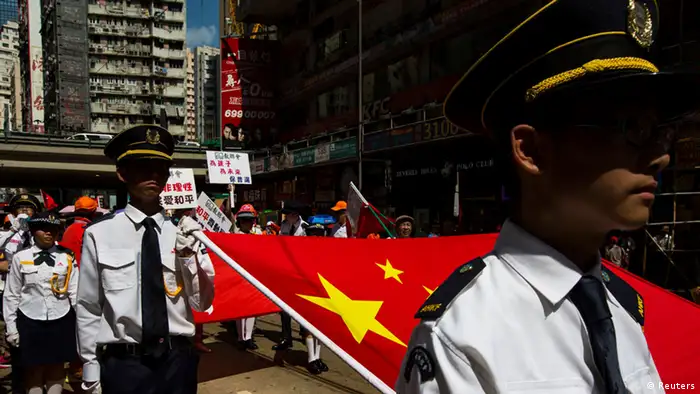 China Occupy Zentral Kampagne in Hong Kong