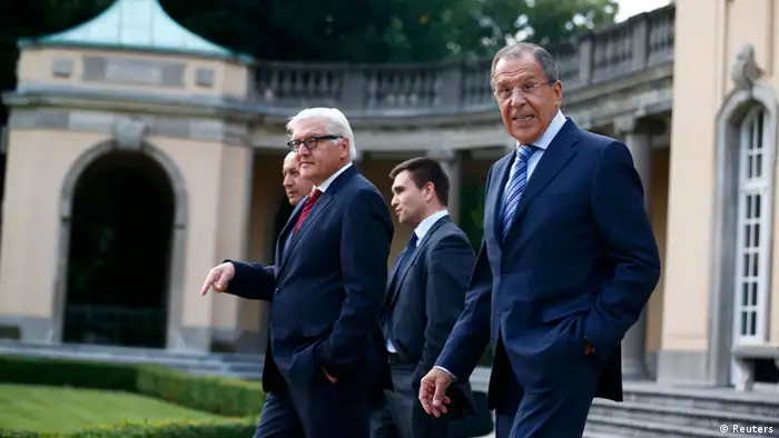 Deutschland Russland Krisentreffen in Berlin Steinmeier