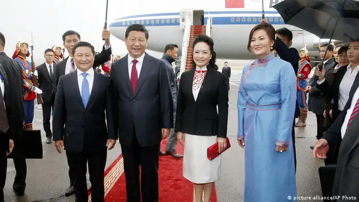 Chinas Präsident Xi Jinping in der Mongolei 21. August