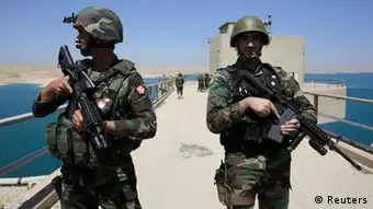 Irak Peshmerga-Kämpfer am Mossul-Staudamm 21.08.2014
