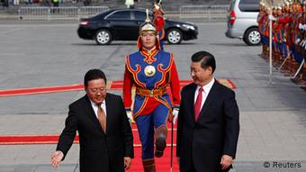 Mongolei China Präsident Xi Jinping bei Tsakhia Elbegdorj in Ulan Bator