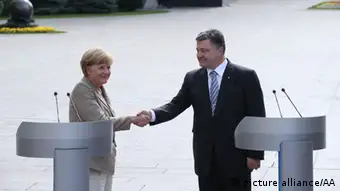 Angela Merkel in der Ukraine 23.08.2014