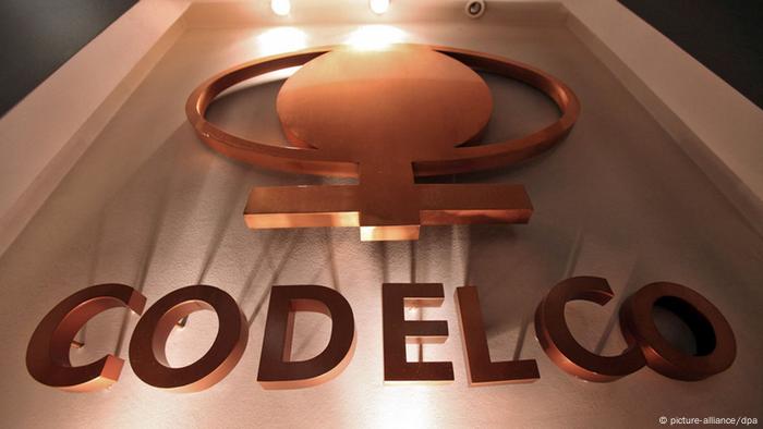 Foto del logo de CODELCO en una imagen de archivo.