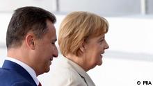 Titel: Bundeskanzlerin Angela Merkel begrüßt mazedonischen Ministerpräsidenten Nikola Gruevski in Berlin, an der Westbalkan-Konferenz, die am 28.08.2014 stattfand