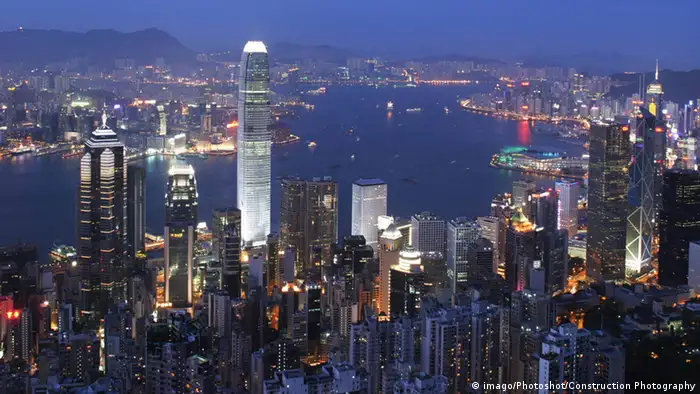 Hongkong Skyline Finanzielles Zentrum