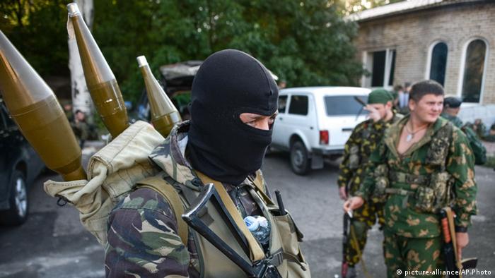 Ukraine Donezk Separatisten Kämpfer 31.08.2014