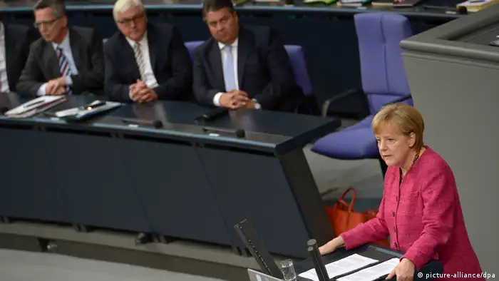 Merkel Regierungserklärung 01.09.2014
