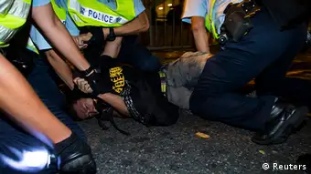 Hongkong Festnahme Aktivisten pro Demokratie 1.9.