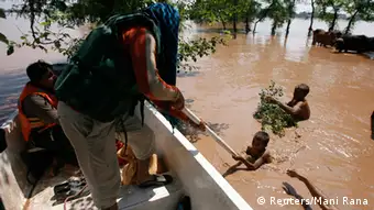 Bildergalerie Indien Pakistan Überschwemmungen 07.09.2014