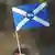 Škotska zastava na kojoj piše: Yes