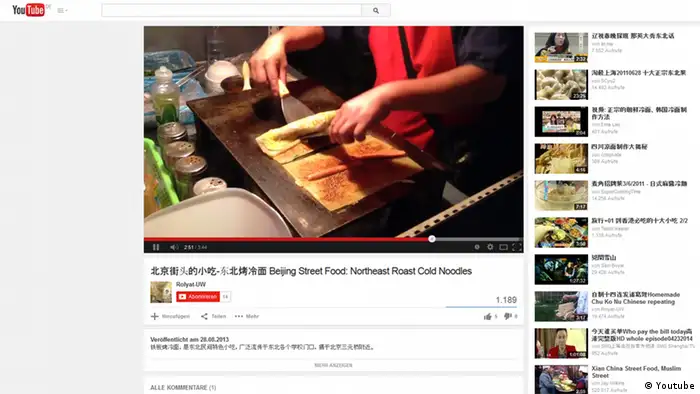 Screenshot Youtube Peking Imbissbude
