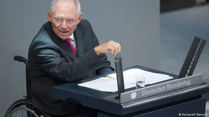 Schäuble im Bundestag 9.9.2014