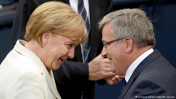 Deutschland Polen Bundestag Gedenkstunde Kriegsbeginn Komorowski und Merkel