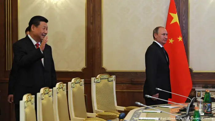 Xi Jinping mit Putin 11.09.2014 Duschanbe