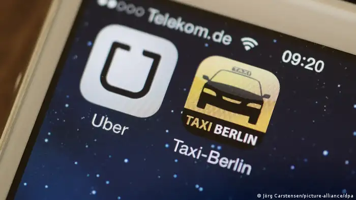 Symbolbild zum Uber Gerichtsprozess in Frankfurt 16.09.2014