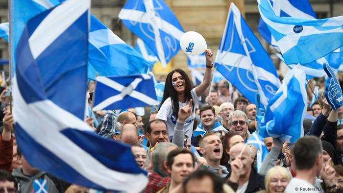 Schottland Referendum Unabhängigkeitsbewegung in Glasgow 17.09.2014 (Reuters/D. Martinez)