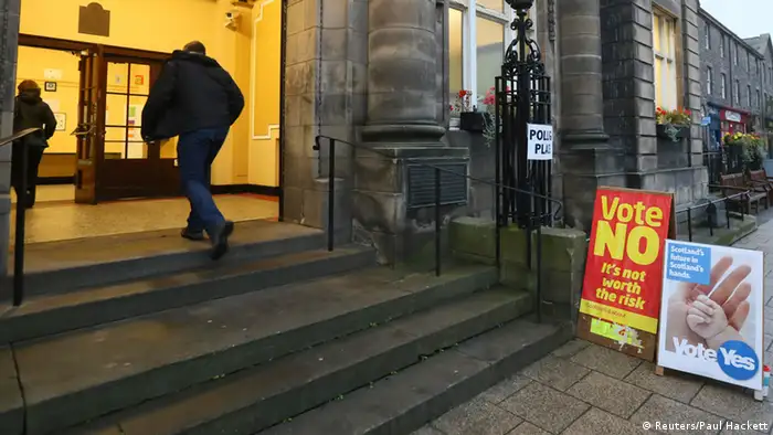 Schottland Referendum Wahllokal in Edinburgh 18.09.2014