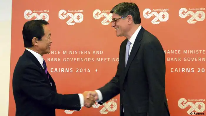 G20 / Cairns / Taro Aso und Jack Lew