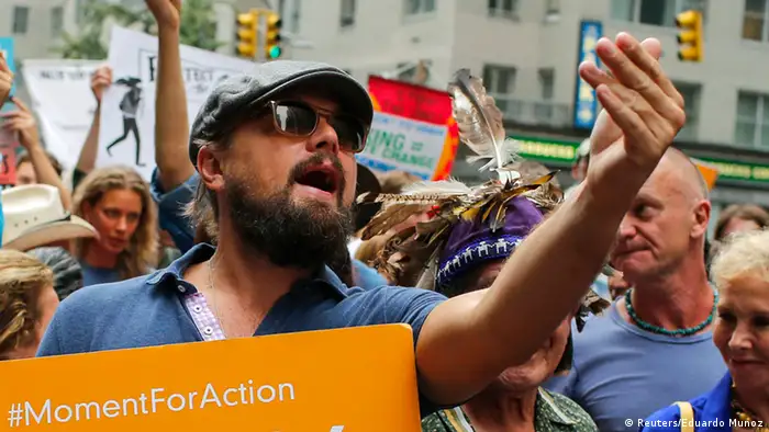Leo DiCaprio New York Protest 21.09.2014
