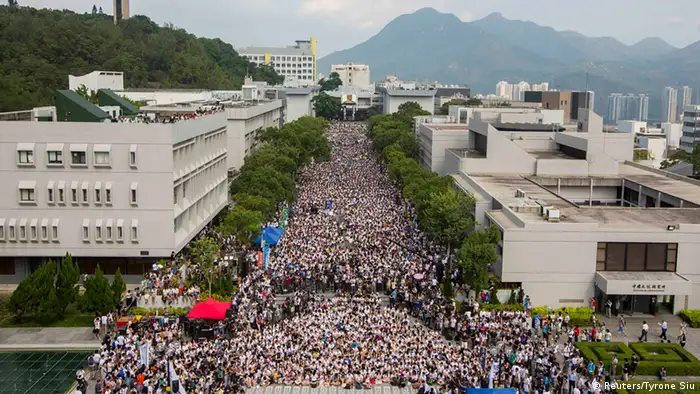 Hong Kong Studentenstreik 22.09.2014