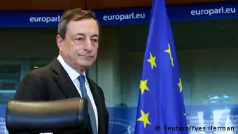 Mario Draghi im Europaparlament 22.09.2014