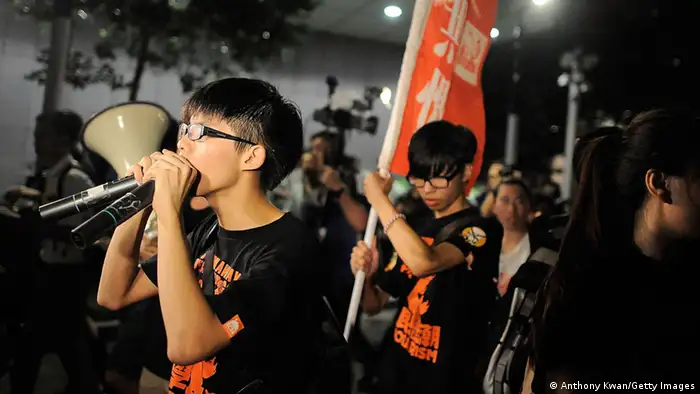 Joshua Wong Proteste in Hong Kong