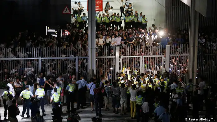 Hongkong Protest Demokratie Zusammenstöße 26.9.2014
