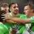 Wolfsburg players celebrate