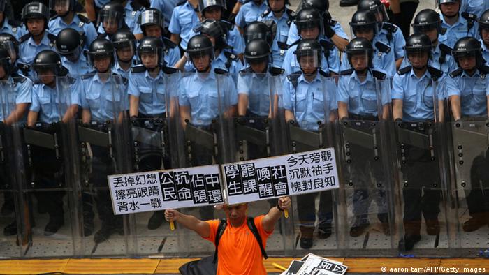 Studentenprotest in Hong Kong Occupy Central 27. Sept