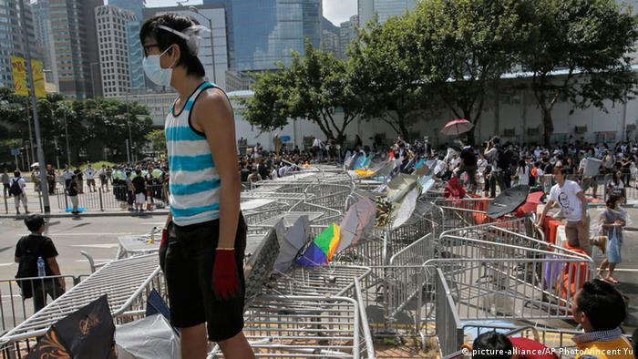 Studentenprotest in Hong Kong Occupy Central 28. Sept