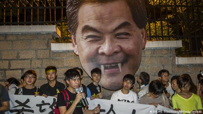 Studentenprotest in Hong Kong Occupy Central Leung Chun Ying 25. Sept
