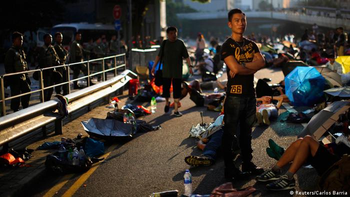 Bildergalerie Demonstrationen Hong Kong 29.09.2014