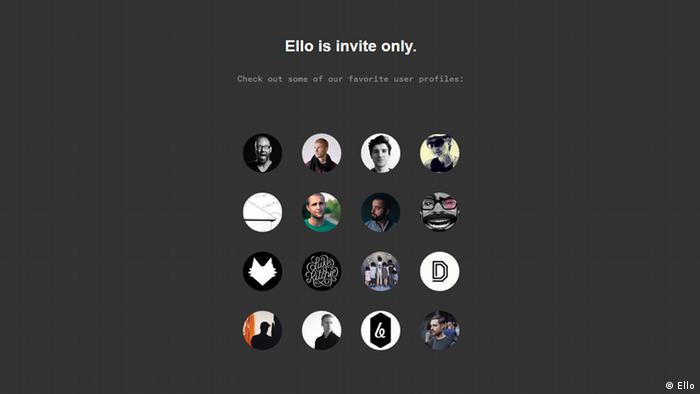 Screenshot Ello Webseite - Foto: ello.co