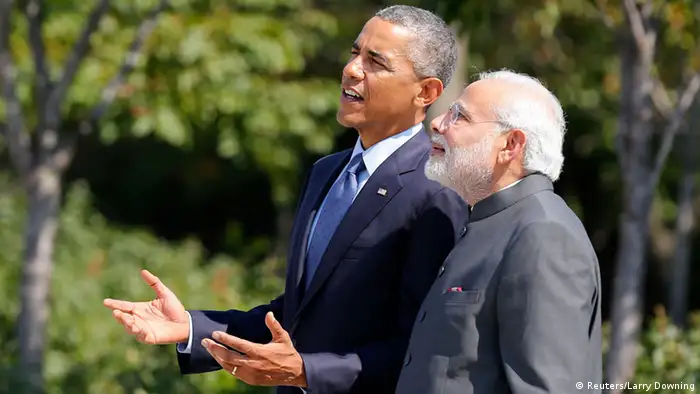 Indischer Premier Modi mit US-Präsident Obama in Washington 30.09.2014