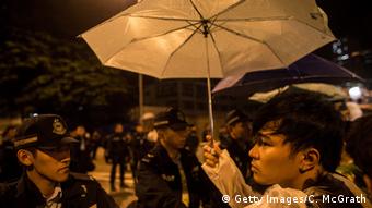 China Hongkong Demonstration der Demokratiebewegung Regenschirm